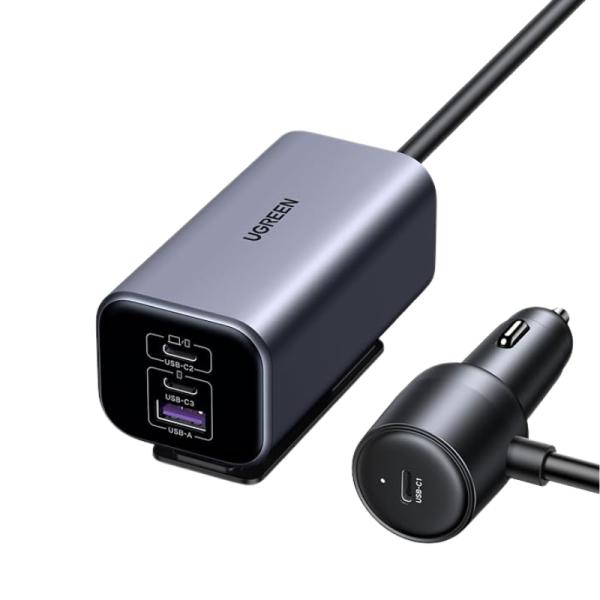 [AC13012] Cargador Carro UGREEN EC706 150W GAN 3x USB-C + 1x USB-A