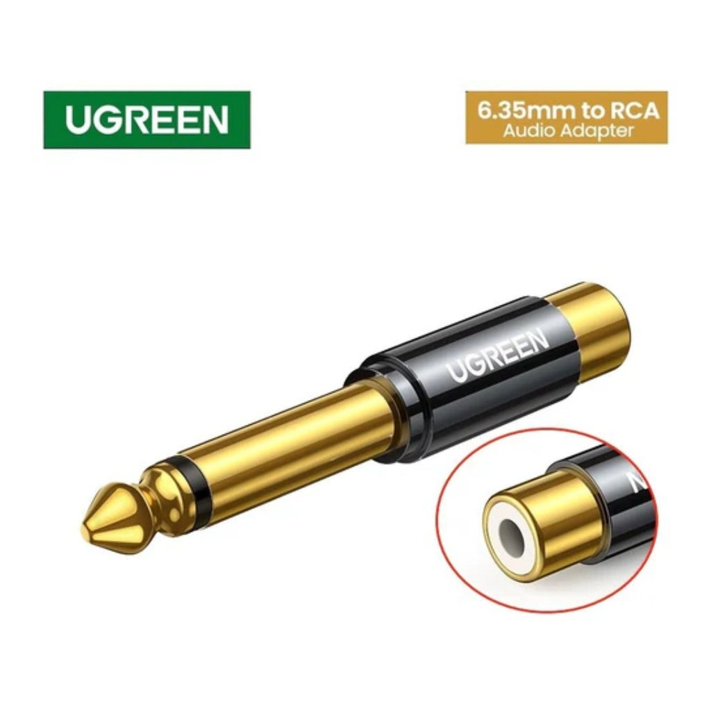 [AC1081] Adaptador Ugreen AV169 Macho 6.35mm a Rca Hembra