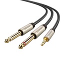 Cable Ugreen AV126 3.5mm a 6.35mm Audio 2M Gris