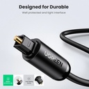 Cable Ugreen AV122 Optico Toslink Audio 1.5m 70891 - Negro