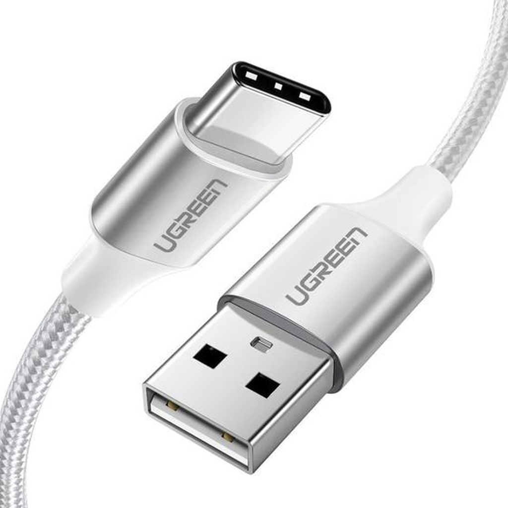 [AC3178] Cable Ugreen US288 USB-A 2.0 a USB-C 2M 60133 - Blanco
