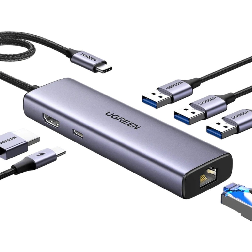 [AC10046] Hub Ugreen CM512 6 en 1 USB-C HDMI 4K PD100W