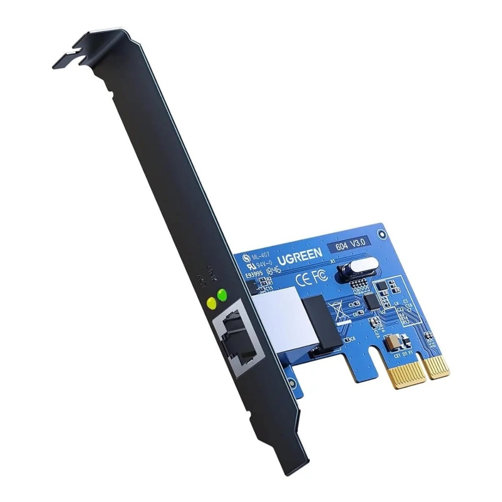Tarjeta de Red Ugreen Gigabit Ethernet PCIe 10/100/1000Mbps