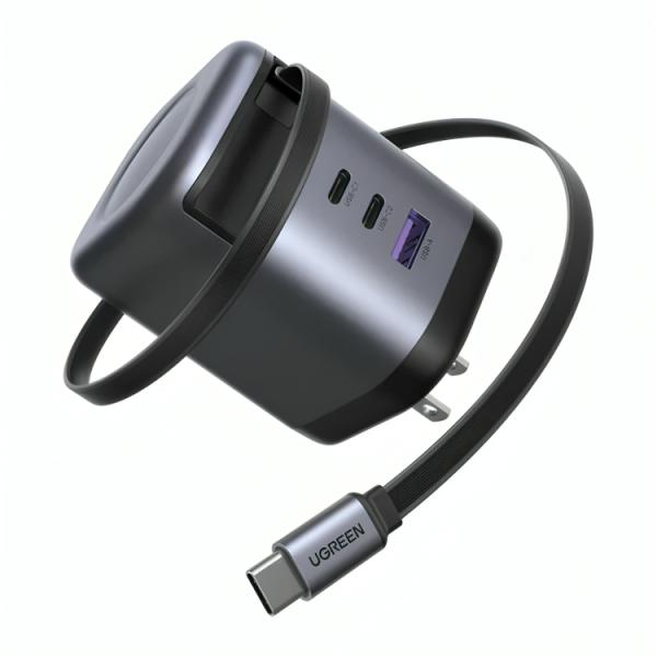 [AC6051] Cargador Ugreen X616 100W GAN con Cable Retráctil 65827