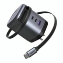 Cargador Ugreen X616 100W GAN con Cable Retráctil 65827