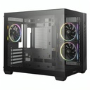 Case Deepcool CG330 3F Mid Tower Ventiladores 3 de 120MM con Panel Frontal y Lateral R-CG330-BKNGM3-G - Negro