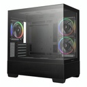 Case Argb Deepcool CG380 3F Mid Tower Ventiladores 3 de 120 Mm con Panel Lateral y Frontal R-CG380-BKAGM3-G - Negro