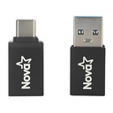 Adaptador Nova USB-A a USB-C y USB-C a OTG FADOTG01001C