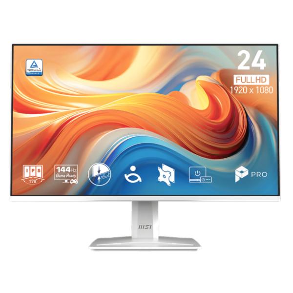 [DV1143] Monitor Msi PRO MP243W E14 23.8" Plana 1080P 144HZ IPS Freesync HDMI / Displayport 9S6-3PD1CT-032 - Blanco