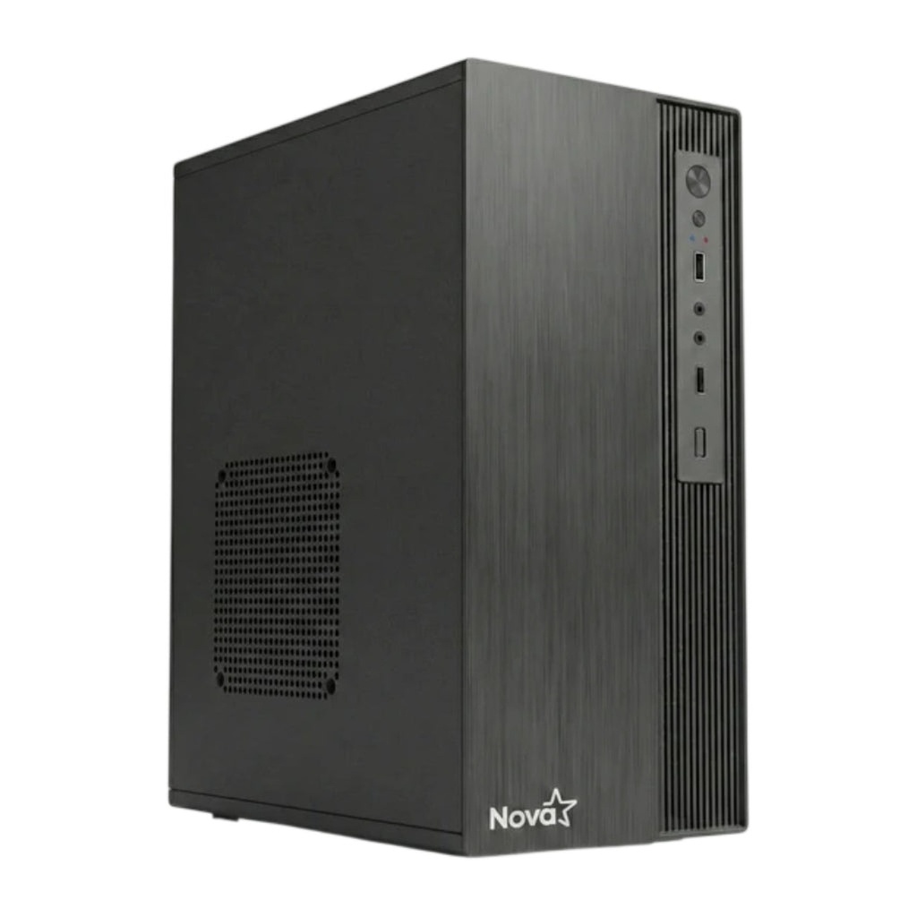[CP3271] Case Nova Cm04z9ra001c Mini Tower Ventilador de 1 de 80 Mm Sin Fuente de Poder Incluida - Negro