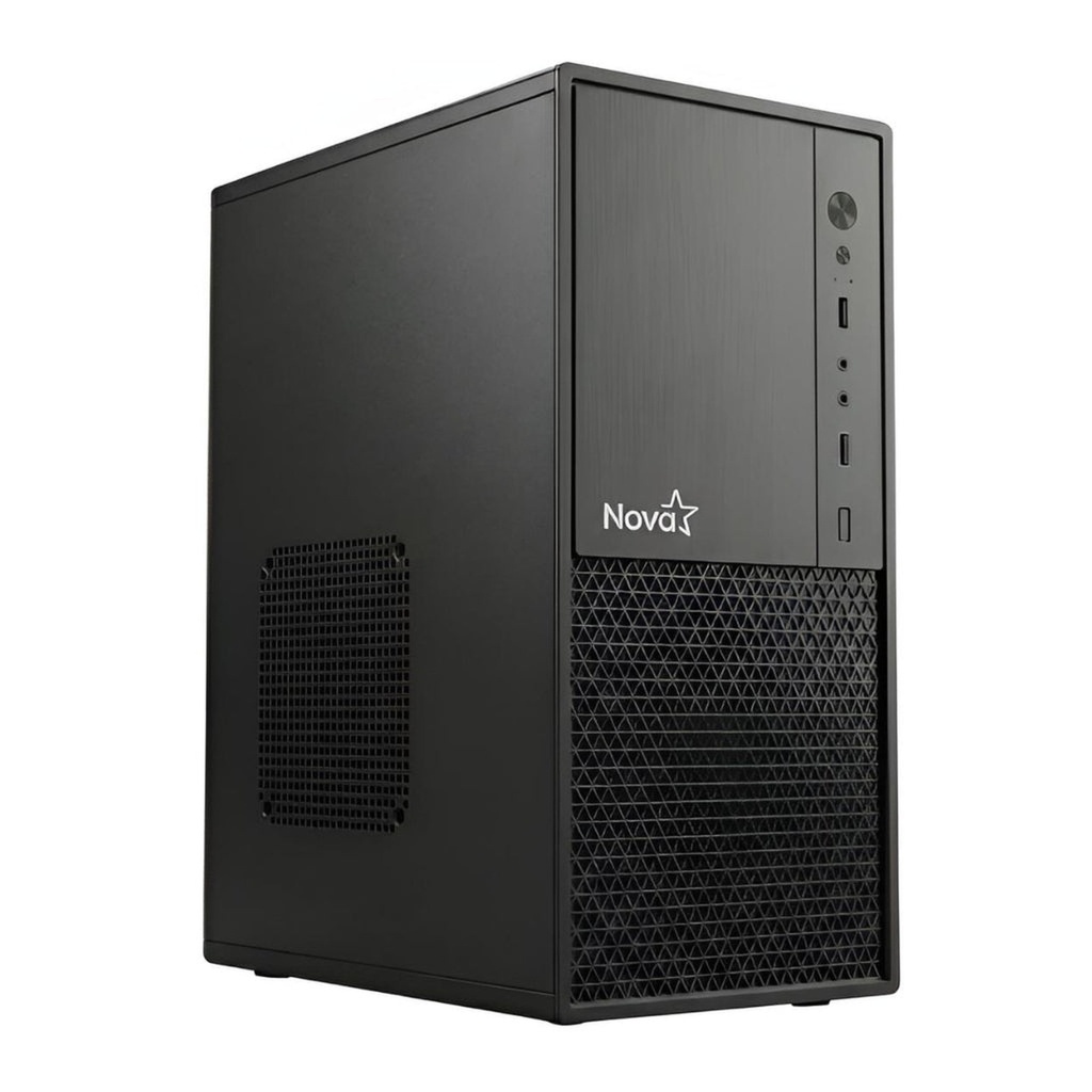 Case Nova Cm09z9ra001c Mini Tower Ventilador 1 de 80 Mm Sin Fuente de Poder Incluida - Negro