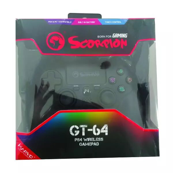 Control Inalámbrico Marvo GT-64 para PS4/PC - Negra