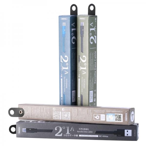 [6954851284611] Cable USB Lightning RC-094I Remax - Negro