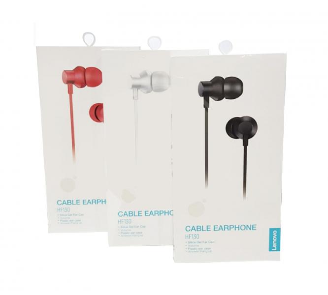 [6970648212292] Audifono Manos Libres HF130 Lenovo - Negro