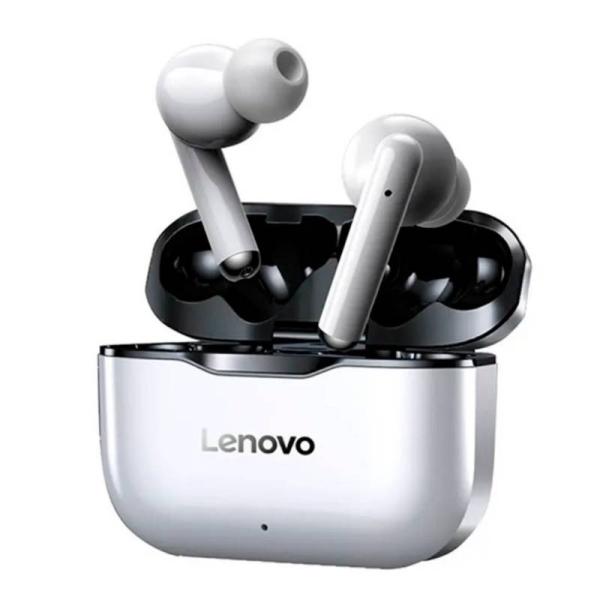 [6928760163725] Audifono Manos Libres Bluetooth LP1 Lenovo - Blanco Negro