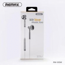 [6954851259640] AUDIFONOS MANOS LIBRES RM-305M - DORADO