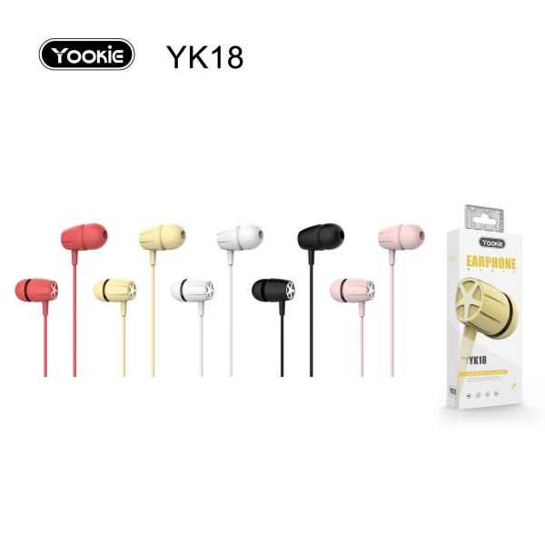 [MLTR059] Audifonos Manos Libres Yookie - YK18 Blanco