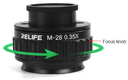 Relife Lente Microscopio 0.5x Ctv M28 Adaptador Camara