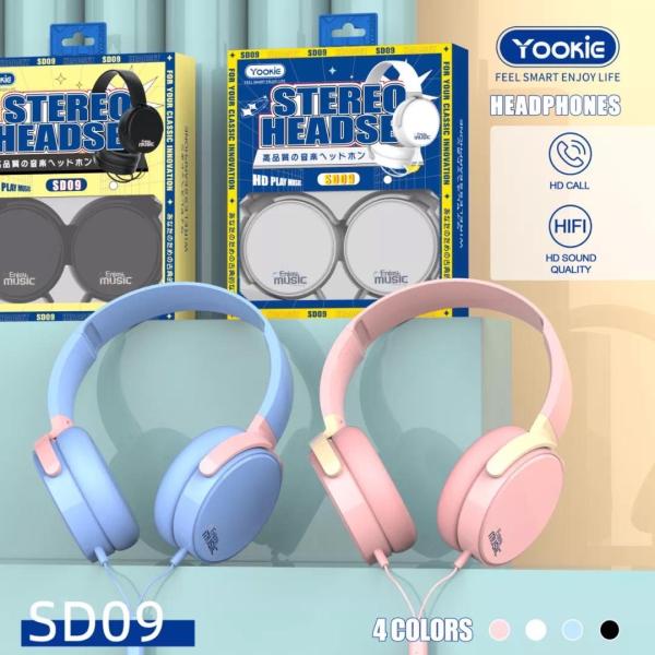 [MDIDC008] Audifonos Yookie SD06 3.5mm HD Stereo Micrófono Azul