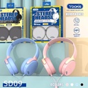 Audifonos Yookie SD06 3.5mm HD Stereo Micrófono Azul