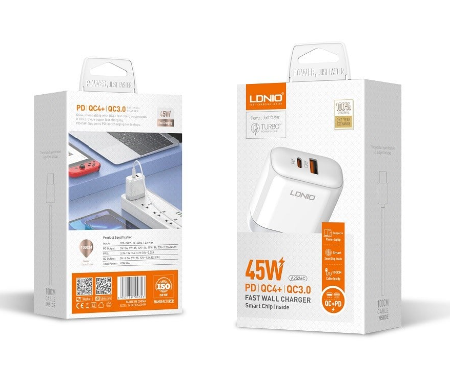 Ldnio Cargador Casa A2526C Tipo C Blanco 30W PD/QC