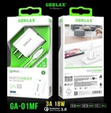 Cargador Gerlax GA-01MF Tipo C Blanco Carga Eficiente