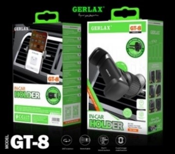 [6975011274099] Holder Gerlax GT-8 Negro para Celular Rejilla
