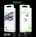 Gerlax Audifono Manos Libres E16 Conector 3.5mm Micrófono