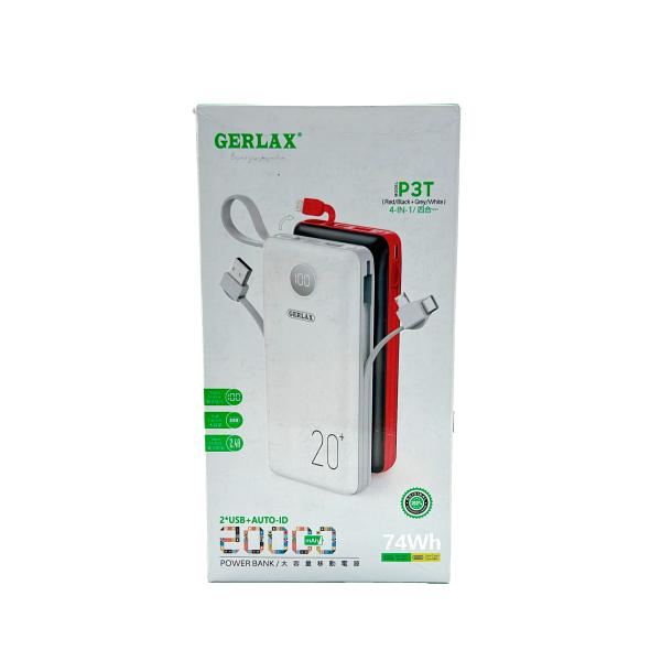[BBE320] Gerlax Bateria Emergencia P3T 20000mAh Blanca