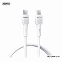 Remax Cable USB C RC-C091 Leya Azul Carga Rapida 65W