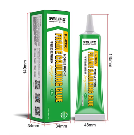 [6941590208947] Relife Goma Reparacion RL-035C Negra 50ML