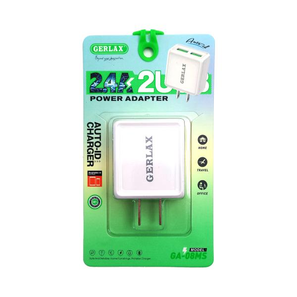 [6975011271999] Cargador Cubo Casa Gerlax GA-08MS Doble USB