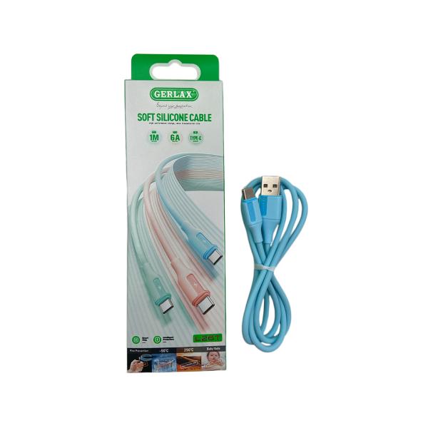 [CBCT0099] Cable Gerlax L26T USB Tipo C Turqueza 6A