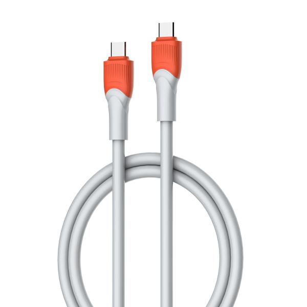 [CBCT0006] Ldnio Cable USB Tipo C-C LC602C 2m Naranja Gris