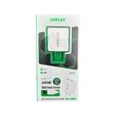Cargador Gerlax GA-08M Blanco Lightning 2 Puertos USB