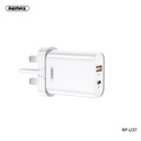 Remax Cargador Cubo Casa RP-U37 Blanco USB + Tipo C 18W