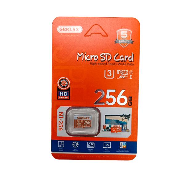[6975011275072] Memoria Micro SD Gerlax NB2 256GB Clase 10 U3