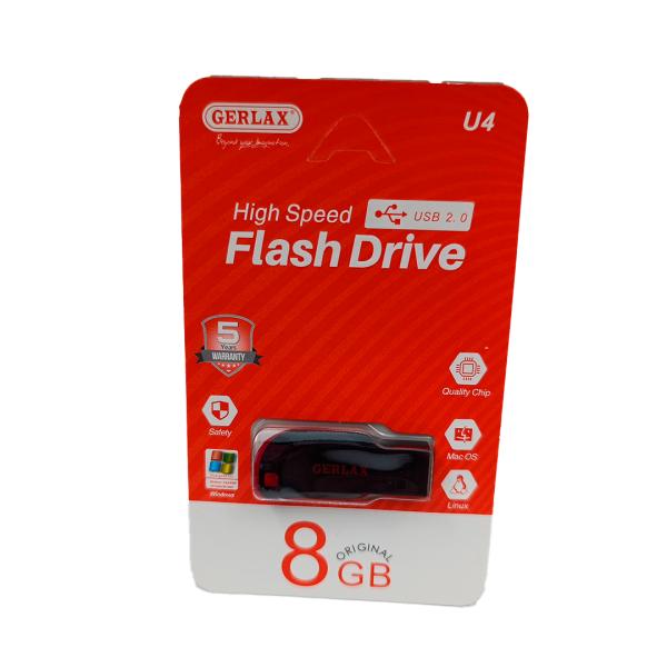 Gerlax Llave Maya U4 256GB USB 2.0 Negro Rojo