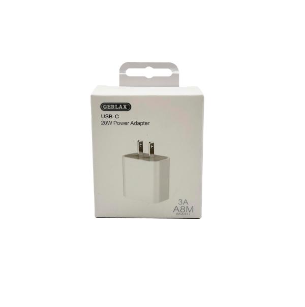 [6975011278486] Cargador Gerlax A2MS Cubo Casa Blanco