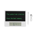 Tableta Notas Electronica ZH-20 Negra c/Reloj