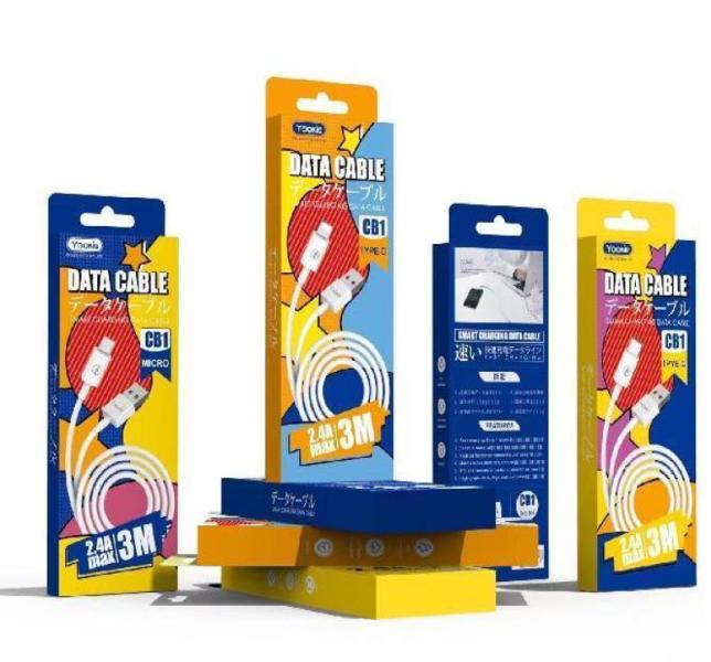 Cable Yookie CB1 Micro USB 2M Blanco Carga y Datos