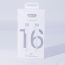 Cable USB Tipo C Gerlax D26T 1m Blanco - Carga PD 60W