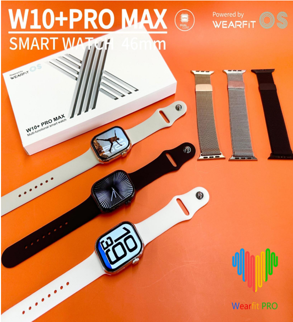 [RRI0093] Reloj Inteligente W10+ PRO MAX Beige - Monitor Glucosa