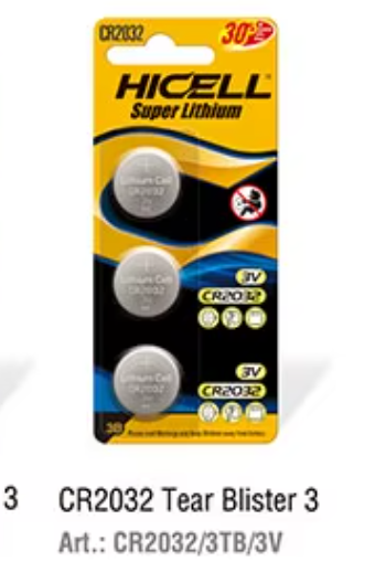 [6921771985492] Bateria Boton CR2032 Litio 3V Hicell