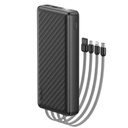 Power Bank Oraimo Traveler Link 20 20000mAh 12W con 4 Cables - Negro
