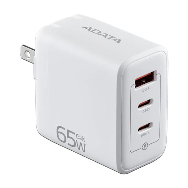 Cargador Adata 65W USB-C/USB-A Carga Rapida Blanco