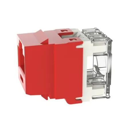 Panduit Netkey Jack Module Cat6 Punchdown Rojo NK688MRD