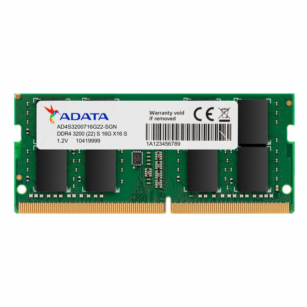 [SB-AD4S32008G22] Adata Ram 8gb Ddr4-3200 Sodimm Mejora Tu Laptop