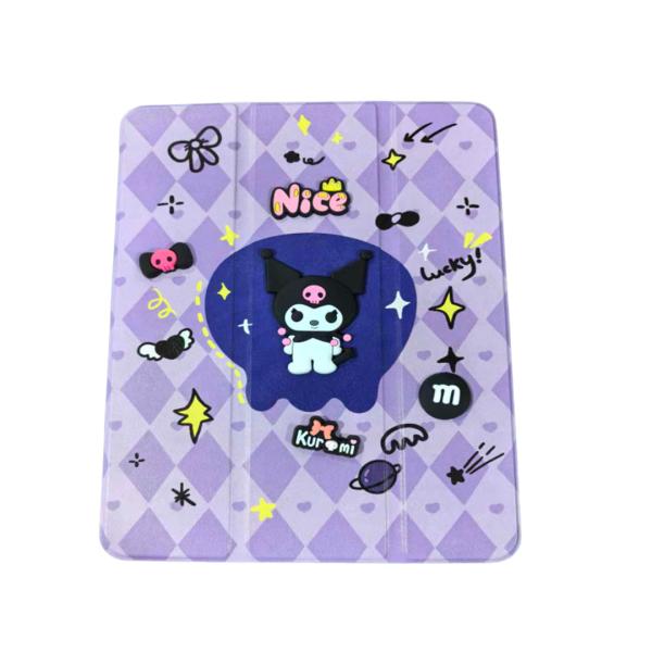 [KT-14682] Ktl Estuche Agenda iPad A16 Kuromi Resistente A Golpes