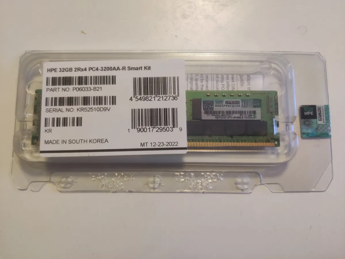 HPE 32GB 2Rx4 PC4-3200AA-R Smart Kit